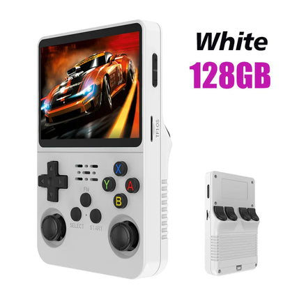 128GB / 64GB R36S Retro Handheld Video Game Console 3.5 Inch IPS Screen