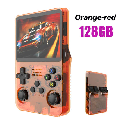 128GB / 64GB R36S Retro Handheld Video Game Console 3.5 Inch IPS Screen