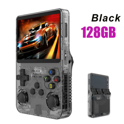 128GB / 64GB R36S Retro Handheld Video Game Console 3.5 Inch IPS Screen