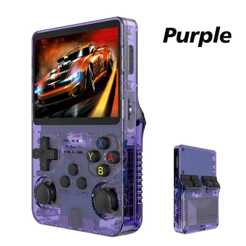 128GB / 64GB R36S Retro Handheld Video Game Console 3.5 Inch IPS Screen