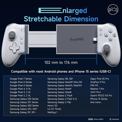 iPhone / Android Type-C Controller EASYMX M15 Gamepad