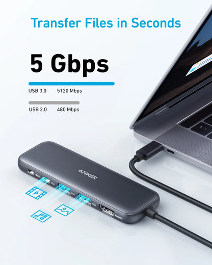 Anker USB-C Hub 5-In-1 for Laptops 5 Gigabits per Second