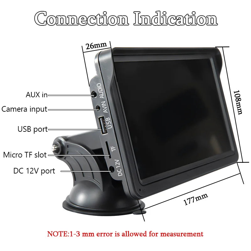 7Inch Car Radio Wireless Carplay and Wireless Android Auto Portable Universal Touch Screen