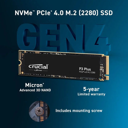 P3 plus 1TB Pcie Gen4X4 3D NAND Nvme M.2 SSD 1TB 2TB, up to 5000Mb/s