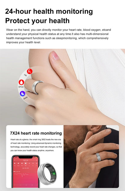 Smart Ring with GPS & Sleep Tracking for Android & iPhone