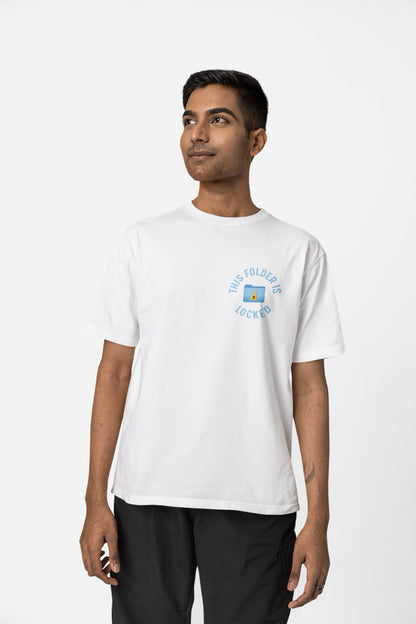 Oversized T-Shirt - “This Folder is Locked”