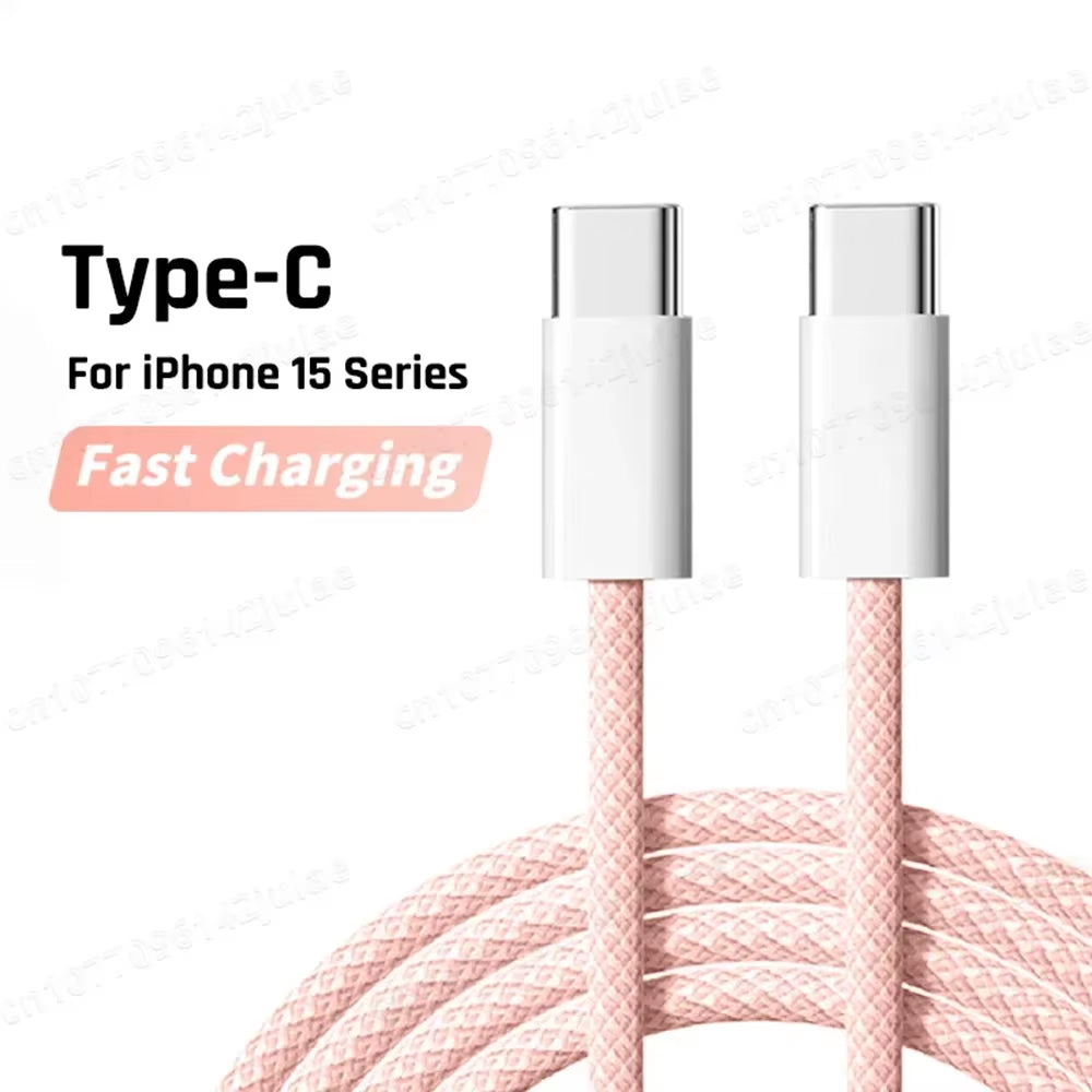 Fast Charging Cable PD 60W 6A USB C to Type C